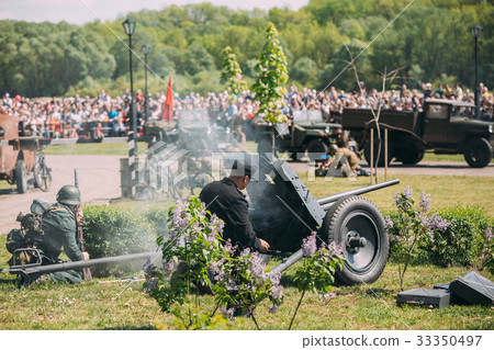 Gomel Belarus. Back View Of Two Wehrmacht 33350497