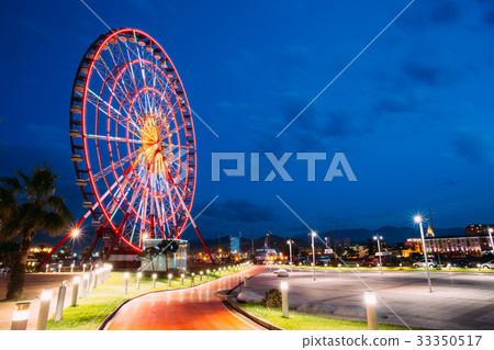 Batumi, Adjara, Georgia. Ferris Wheel At Promenade 33350517