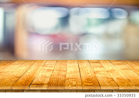 Rustic wooden table vintage style in perspective Rustic wooden table vintage style in perspective 33350935