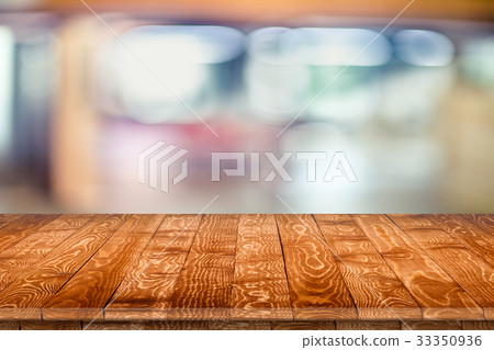 Rustic wooden table vintage style in perspective Rustic wooden table vintage style in perspective 33350936
