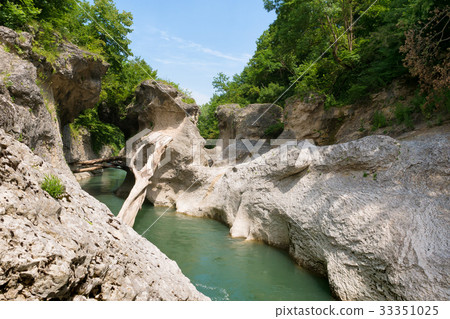 Belaya River in Republic of Adygea, Russia 33351025
