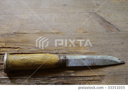 traditional Finnish knife puukko on a wooden traditional Finnish knife puukko on a wooden 33351035