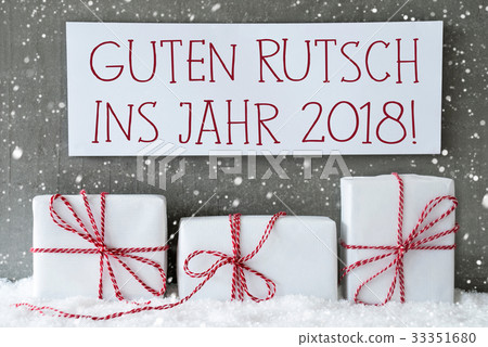 White Gift, Guten Rutsch 2018 Means New Year 33351680