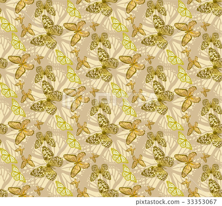 batterfly patterns seamless - Stock Illustration [33353067] - PIXTA