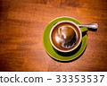 Coffee Americano on the wood table 33353537