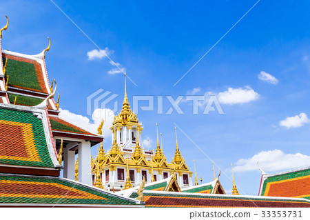 Wat Ratchanatdaram in Bangkok, Thailand. Wat Ratchanatdaram in Bangkok, Thailand. 33353731