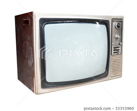 Old vintage TV isolated Old vintage TV isolated 33353960