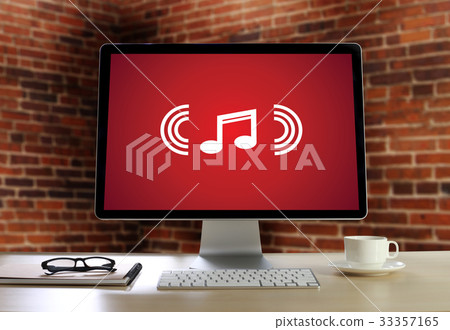 Music Streaming Media enjoying the music Download 33357165