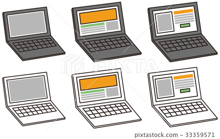 Laptop pc laptop compact monitor keyboard windows mac Laptop pc laptop compact monitor keyboard windows mac 33359571