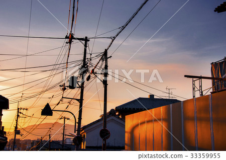 Osaka, street, telephone pole, Osaka, night, electric pole, Osaka, street, utility pole, Osaka, street, telephone pole, Osaka, night, electric pole, Osaka, street, utility pole, 33359955