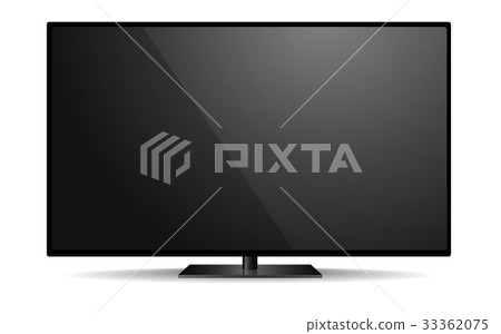 Black TV mockup 33362075
