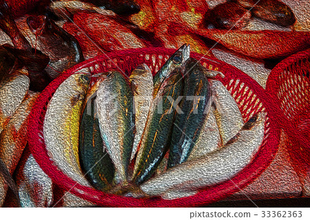 魚市場 ，水產，生鮮,魚市場、魚、新鮮な、Fish market, aquatic product 33362363