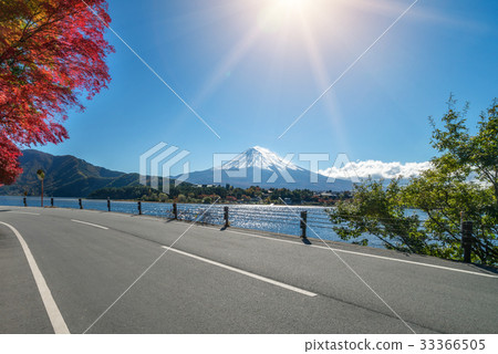 Mount Fuji in Autumn Color, Japan 33366505