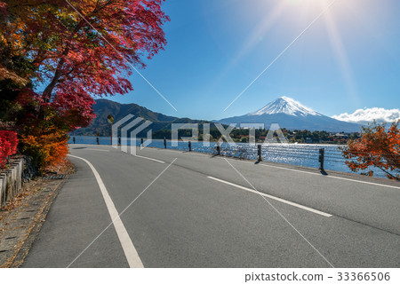 Mount Fuji in Autumn Color, Japan 33366506