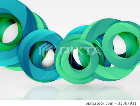 Modern 3d ring vector abstract background Modern 3d ring vector abstract background 33367931