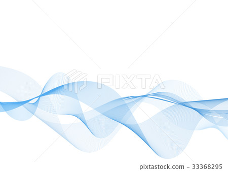Blue wave vector background for business - Stock Illustration [33368295 ...