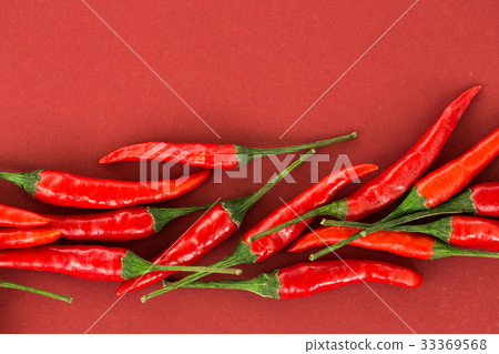 red hot chili peppers, popular spices concept - red hot chili peppers, popular spices concept - 33369568