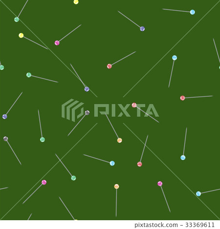 Colored Pin Seamless Pattern - Stock Illustration [33369611] - PIXTA