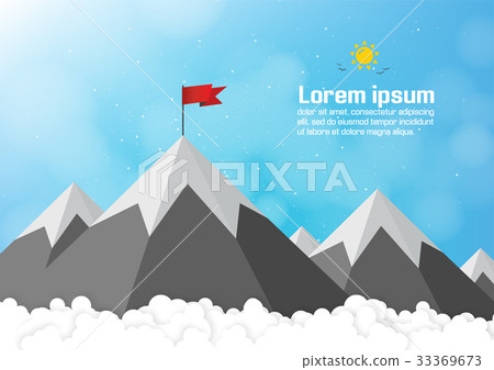 Business concept. Vector success or leadership 33369673