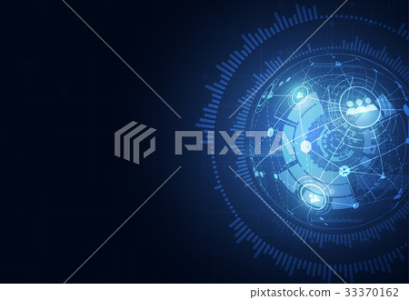 Abstract connection technologies for business 33370162