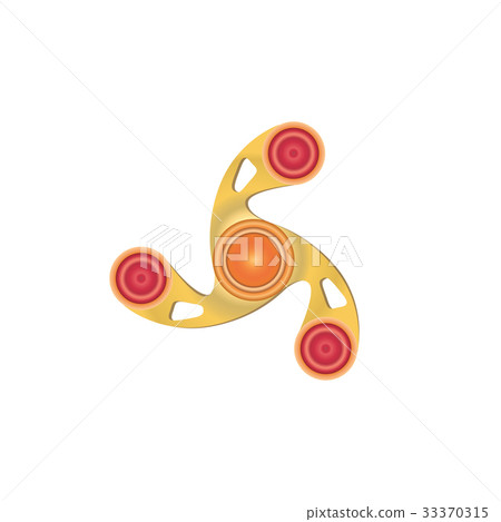 Fidget Spinner. Morden stress relieving toy icon. Fidget Spinner. Morden stress relieving toy icon. 33370315