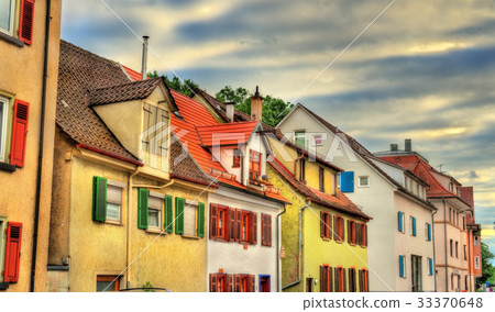 Typical half-timbered houses in Tubingen - Baden 33370648