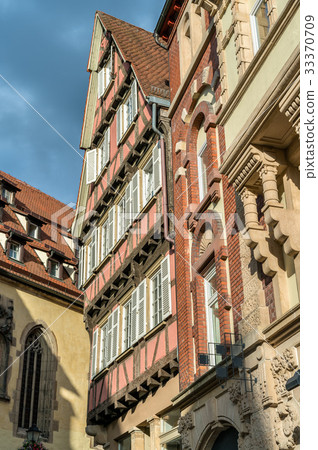 Typical half-timbered houses in Tubingen - Baden Typical half-timbered houses in Tubingen - Baden 33370709