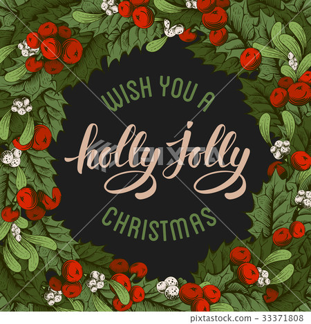 Vintage Christmas card Vintage Christmas card 33371808