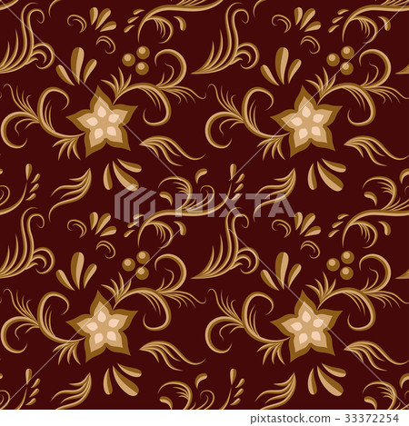 Ornate floral seamless pattern Ornate floral seamless pattern 33372254