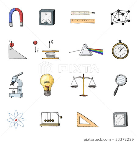 lightbulb and prism, crystal lattice and scale lightbulb and prism, crystal lattice and scale 33372259
