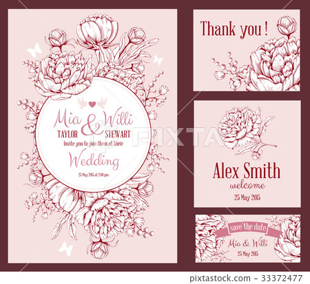 Floral frame set 33372477