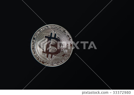 Silver Bitcoin coin Silver Bitcoin coin 33372980