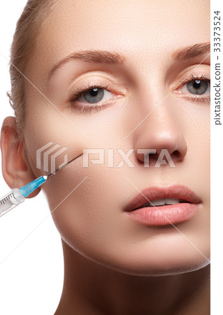 Portrait of young woman.Beauty fashion model. 33373524