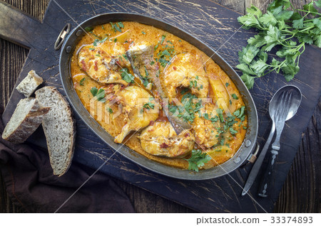 Bouillabaisse in Copper Pot 33374893