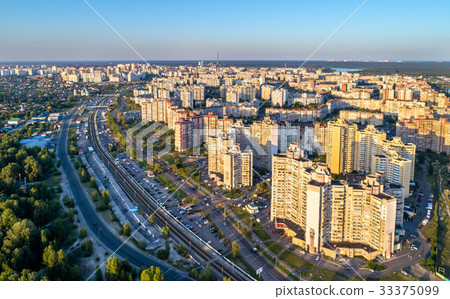 Birds eye view of Troieshchyna district of Kiev Birds eye view of Troieshchyna district of Kiev 33375099