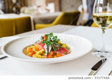 pasta with anchovy pasta with anchovy 33377488