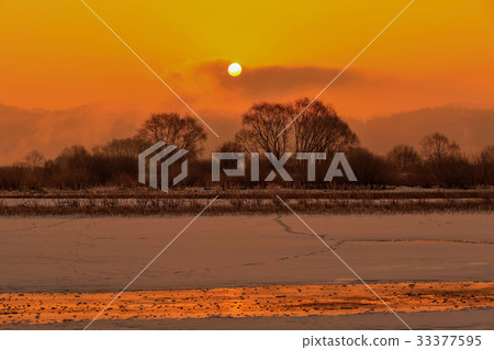 Snow，Geumgang，Sejong City，Chungnam，Korea 33377595