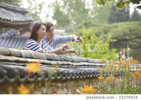 夫婦，景福宮（歷史遺址117），鐘路區，首爾 33379428