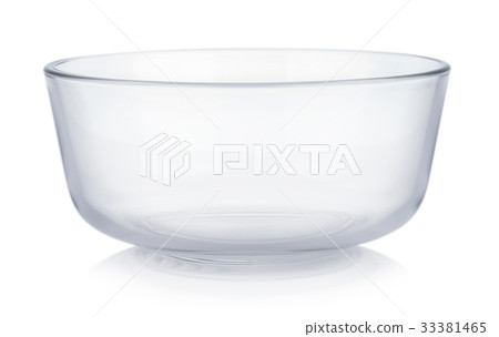 Empty bowl on white background 33381465