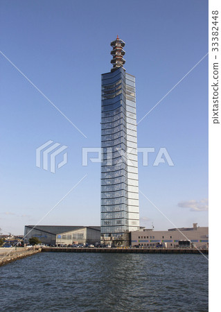 Winter sky Akita City Port Tower Winter sky Akita City Port Tower 33382448
