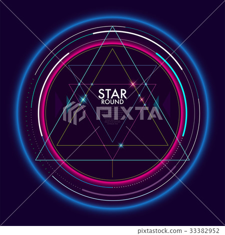 Frame design for text Modern Art graphics. 33382952