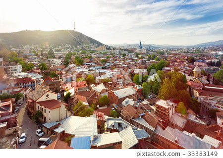 Tbilisi, old part of town, panorama view, Georgia Tbilisi, old part of town, panorama view, Georgia 33383149