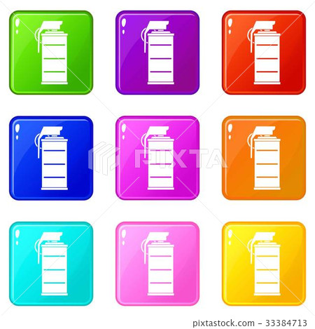 Stun grenade icons 9 set Stun grenade icons 9 set 33384713