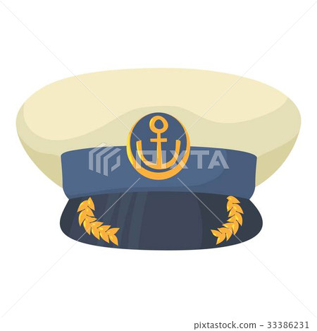 Officer cap icon, cartoon style Officer cap icon, cartoon style 33386231
