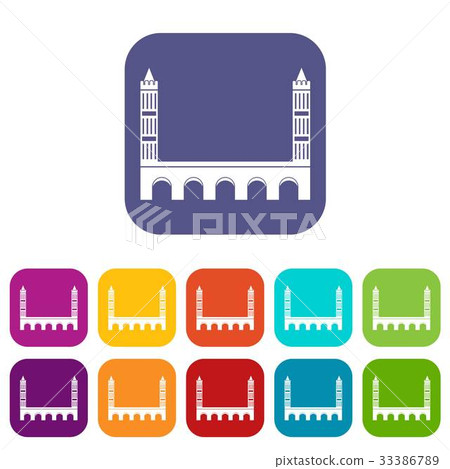 Bridge icons set Bridge icons set 33386789