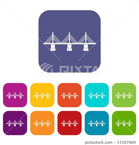 Bridge icons set Bridge icons set 33387069