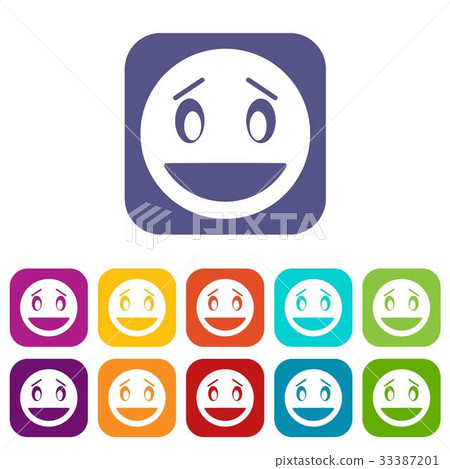 Confused emoticons set 33387201