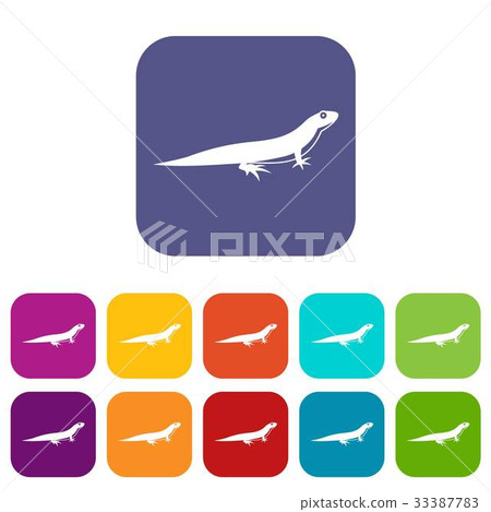 Lizard icons set - Stock Illustration [33387783] - PIXTA