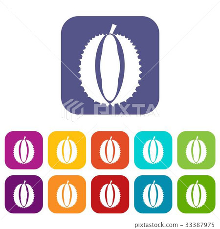 Durian icons set - Stock Illustration [33387975] - PIXTA