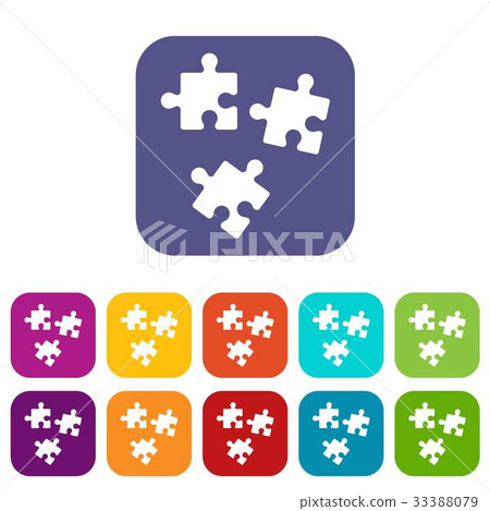 Puzzle icons set Puzzle icons set 33388079